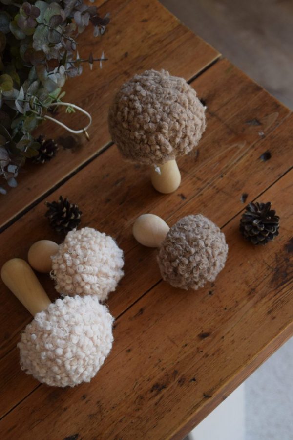 Pilz Farbe Creme versch. Größen