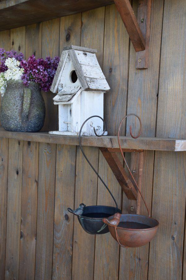 Vogelbad Bronze