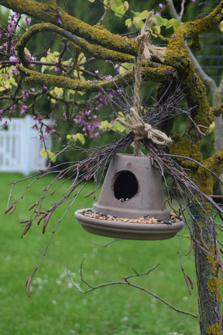 DIY Vogelhaus aus Tontöpfen