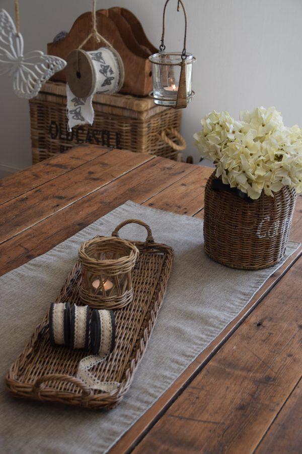 Langes Tablett Rattan