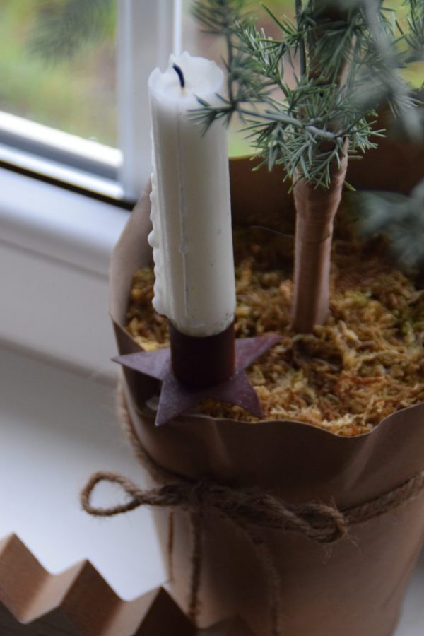 Kerzenstecker Stern Rost
