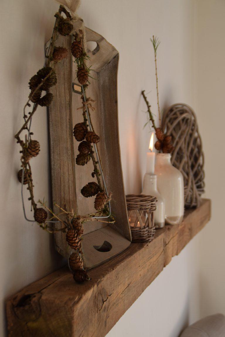 DIY Herbstbaum aus Drahtbügel