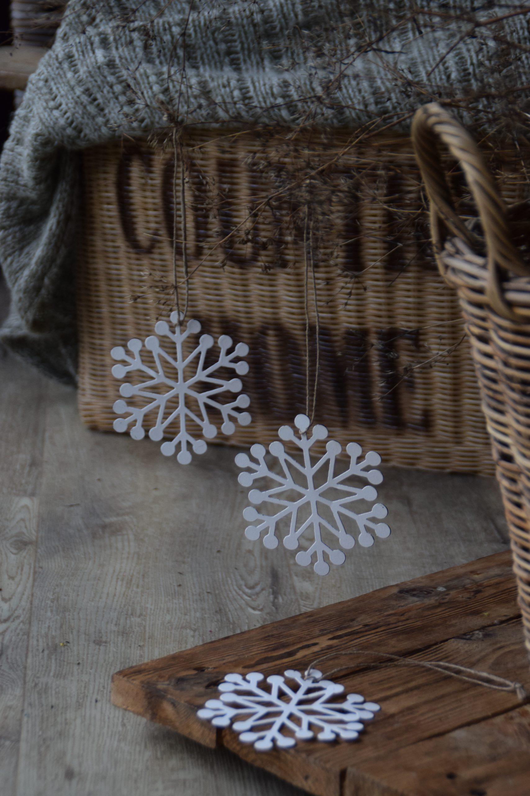 12 Serviettenringe Weihnachten - Schneeflocke & Weihnachtsbaum Deko