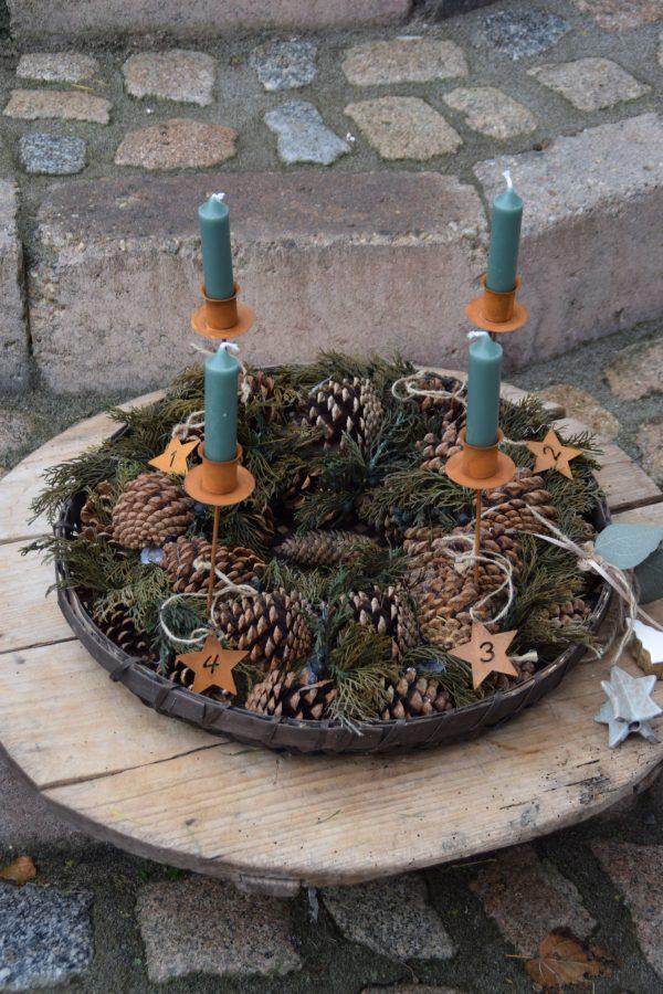 Großer Kerzenstecker Rost