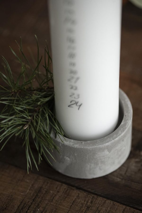 Beton Kerzenhalter für XL Adventskerze 5,5cm!!!