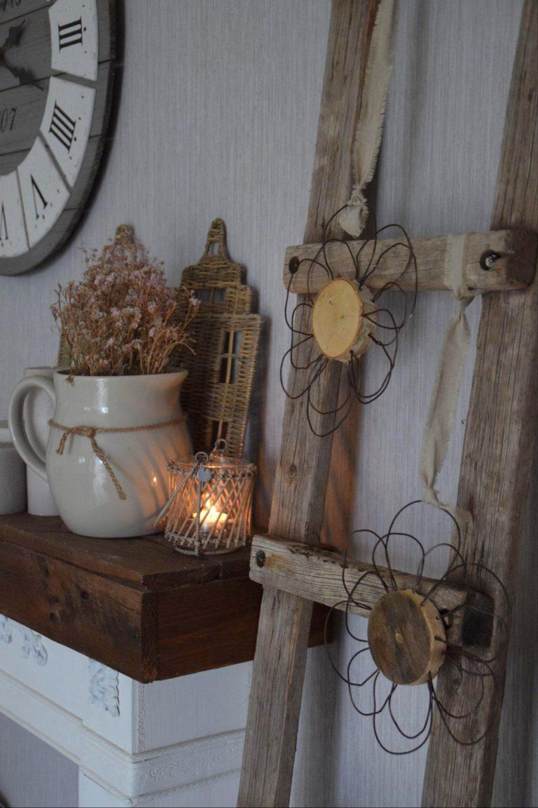 DIY Drahtblume mit Baumscheibe