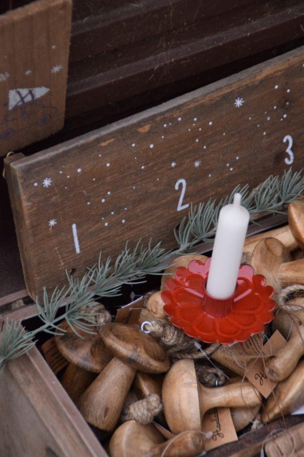 Kerzenstecker rot